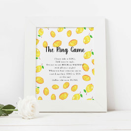Das Ring Game Lemon Brautparty Main Squeeze Poster