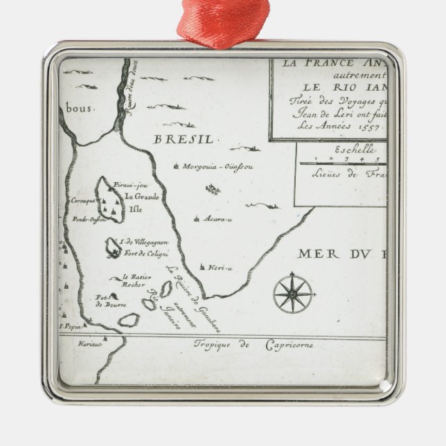 Das Rio Ianeiro Silbernes Ornament (Vorne)