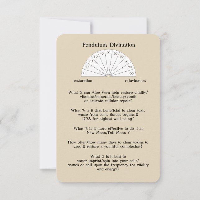 Das Ritual, die Weissagung u. die heilenden Karten (Rückseite)