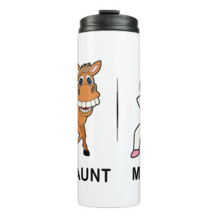 Das Rocken der Hunde Mama Tante Lebensgeschenk für Thermosbecher