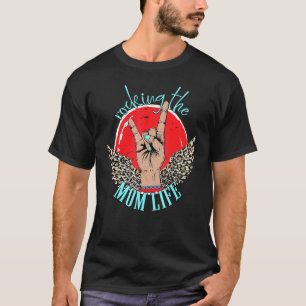 Das Rocken der Mama Leben Muttertag Hand Flügel Le T-Shirt