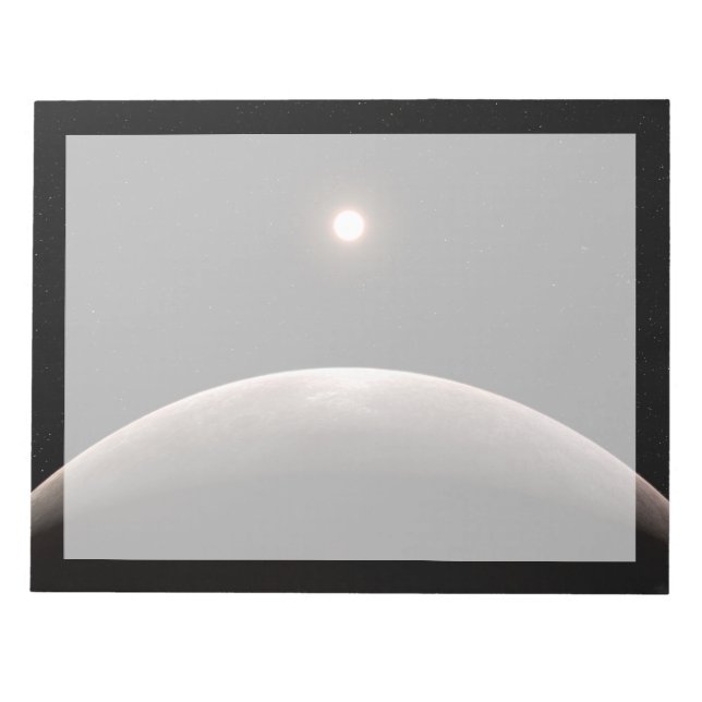 Das Rocky Exoplanet Lhs 475 B und sein Host Star. Notizblock (Vorderseite)