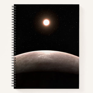 Das Rocky Exoplanet Lhs 475 B und sein Host Star. Notizbuch