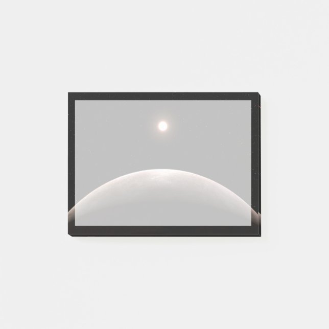 Das Rocky Exoplanet Lhs 475 B und sein Host Star. Post-it Klebezettel (Vorderseite)