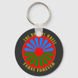 Das Romani Wheel dreht sich für immer Schlüsselanh Schlüsselanhänger