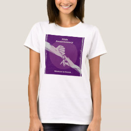 Das romantische Ehepaar Customiz hält Händchen T-Shirt