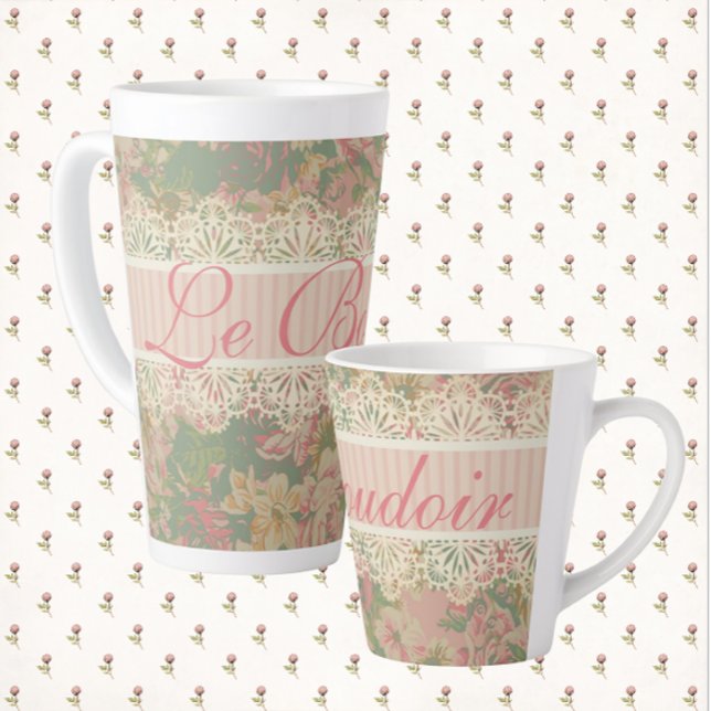 Das romantische Schlafzimmer Le Boudoir ist romant Milchtasse (These romantic latte mugs are  tres chic!)