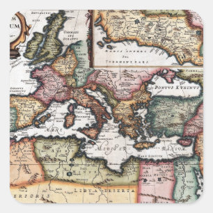 Das Römische Reich Quadratischer Aufkleber