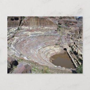 Das römische Theater, Petra, Jordanien Postkarte