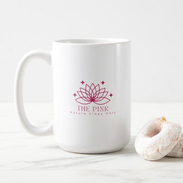 Das Rosa Kaffeetasse (Mit Donut)