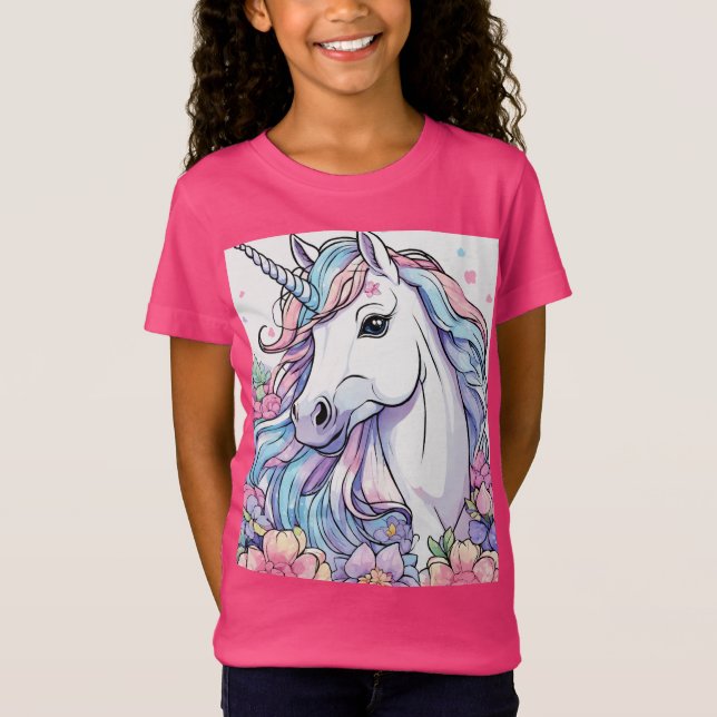 "Das rosa T-Shirt des Einhorns" (Vorderseite)