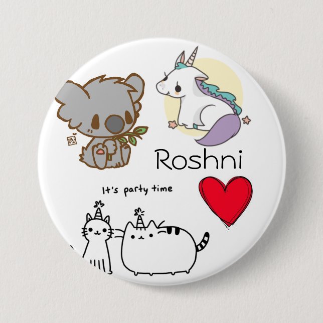 Das Roshni gelegentlich Button (Vorderseite)