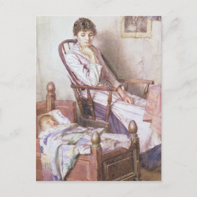 Das rosige Idol ihrer Einsamkeit Postkarte (Vorderseite)