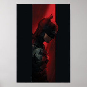 Das rote Bar-Profil von Batman Poster