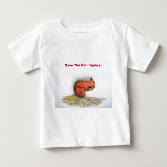 Das rote Eichhörnchen gerettet Baby T-shirt (Vorderseite)