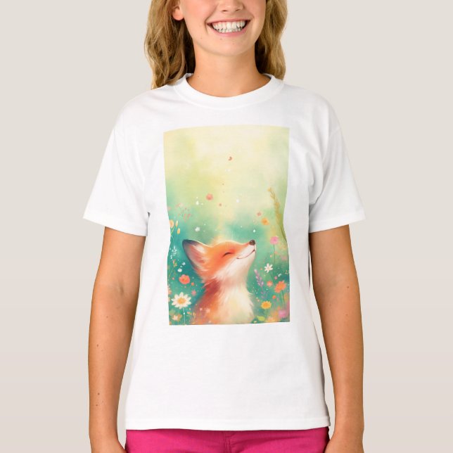 Das rote Fox-Lächeln T-Shirt (Vorderseite)