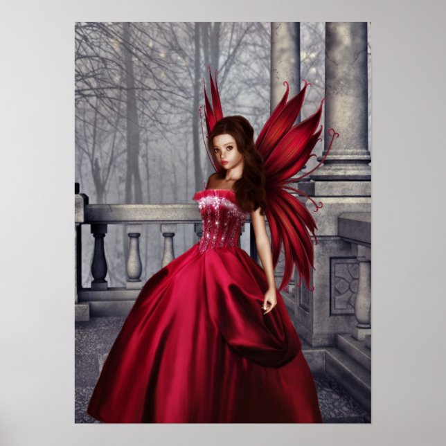 Das rote Glamour Fairy Poster (Vorne)