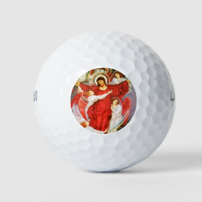 Das Rote Kreuz (Kreuzigung Jesu Christi) Golfball (Vorderseite)