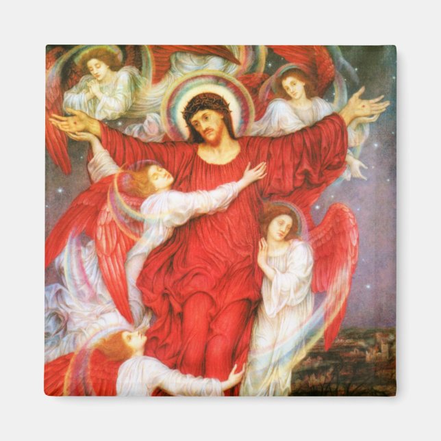 Das Rote Kreuz (Kreuzigung Jesu Christi) Magnet (Vorne)