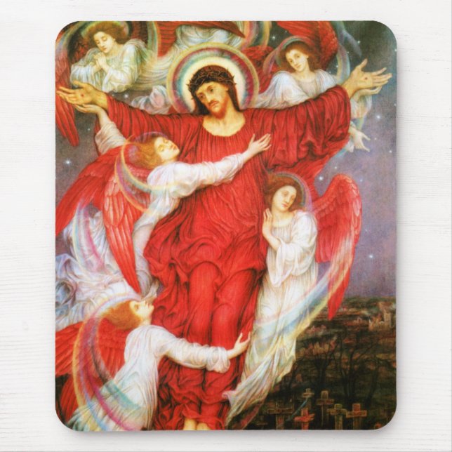 Das Rote Kreuz (Kreuzigung Jesu Christi) Mousepad (Vorne)