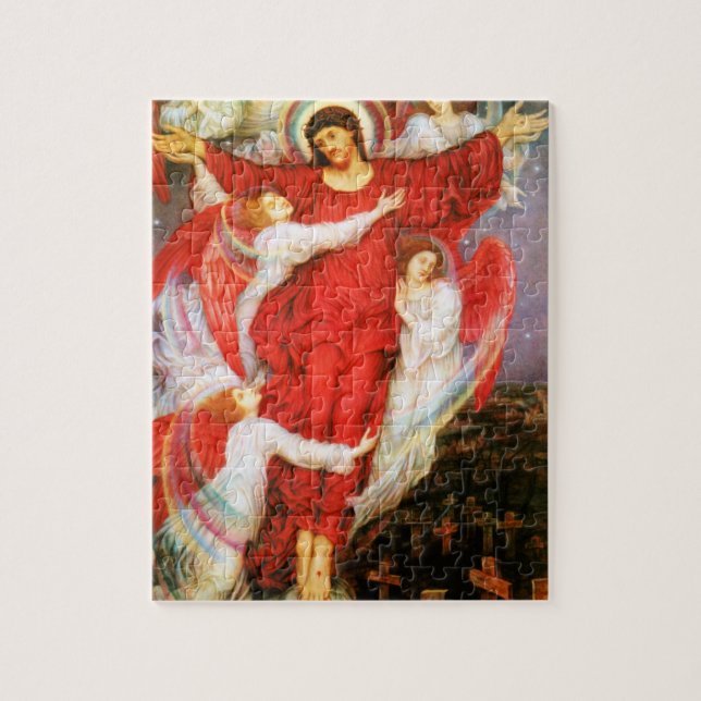 Das Rote Kreuz (Kreuzigung Jesu Christi) Puzzle (Vertikal)