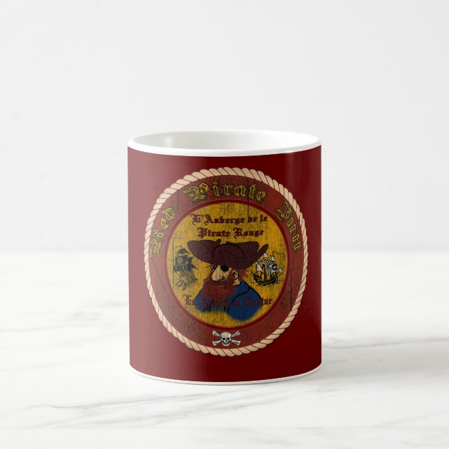 Das rote Piraten-Inn Kaffeetasse (Mittel)