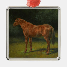 Das Rote Sorrel Pferd (von Rosa Bonheur) Ornament Aus Metall