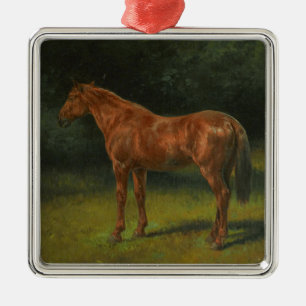 Das Rote Sorrel Pferd (von Rosa Bonheur) Ornament Aus Metall