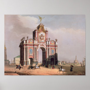 Das Rote Tor in Moskau Poster