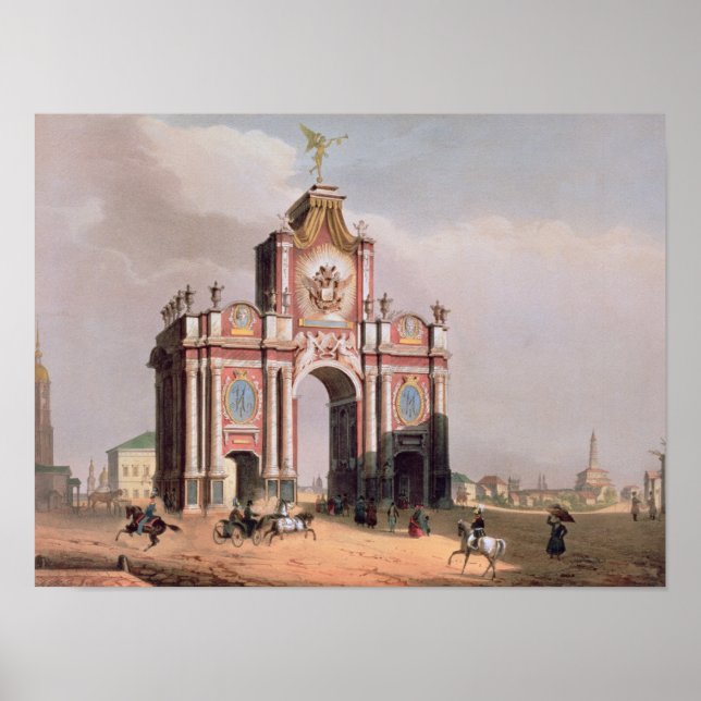 Das Rote Tor in Moskau Poster (Vorne)