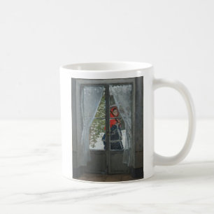 Das rote Tuch, Porträt von Frau Monet (1873) Tasse