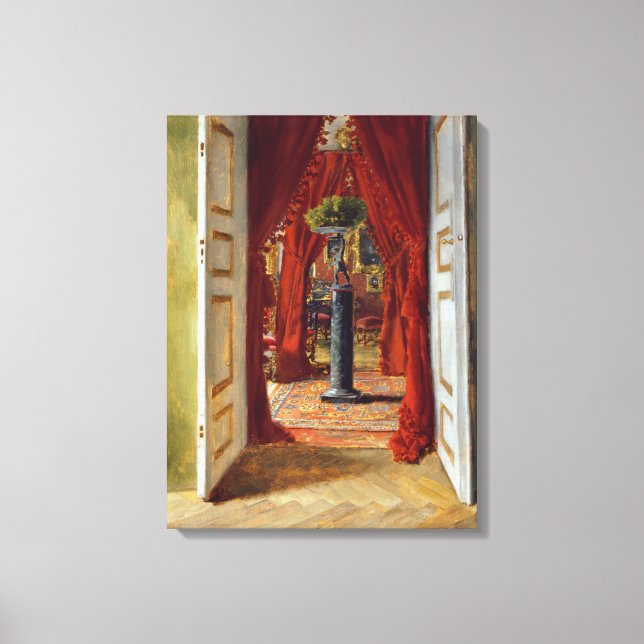 Das Rote Zimmer, 1882 Leinwanddruck (Vorderseite)