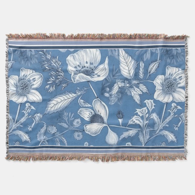 Das Royal Blue Porcelain Blumenmuster Vol.2 Decke (Vorderseite)