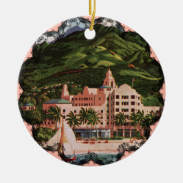 Das Royal Hawaiian Hotel Keramikornament
