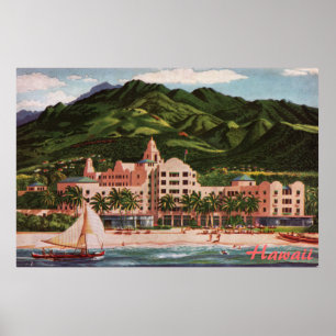 Das Royal Hawaiian Hotel Poster