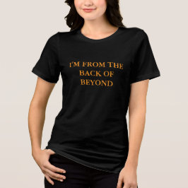 Das Rücken hinter dem T - Shirt der Frauen