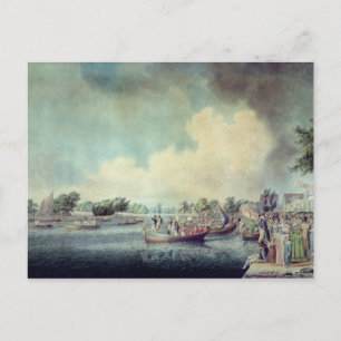 Das Ruderspiel in Richmond Postkarte