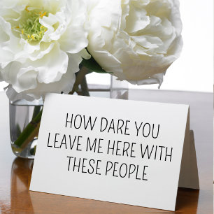 Das Ruhestand wird weg und das Party, das sie ersc Karte