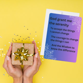 Das ruhige Gebet Feiertagskarte