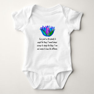 Das ruhige Gebet mit dem farbenprächtigen Lotus B Baby Strampler