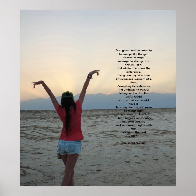 Das ruhige Gebet Poster (Vorne)