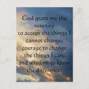 Das ruhige Gebet Postkarte