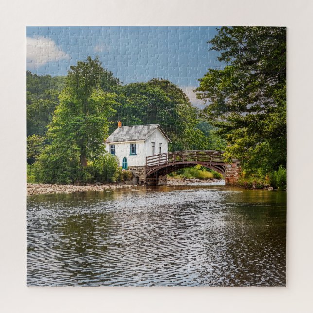 Das ruhige Haven am Rive Puzzle (Vertikal)