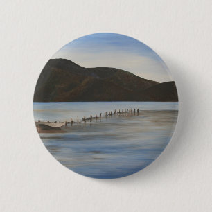 Das ruhige Wasser der Akyaka Landschaft Kunst Button