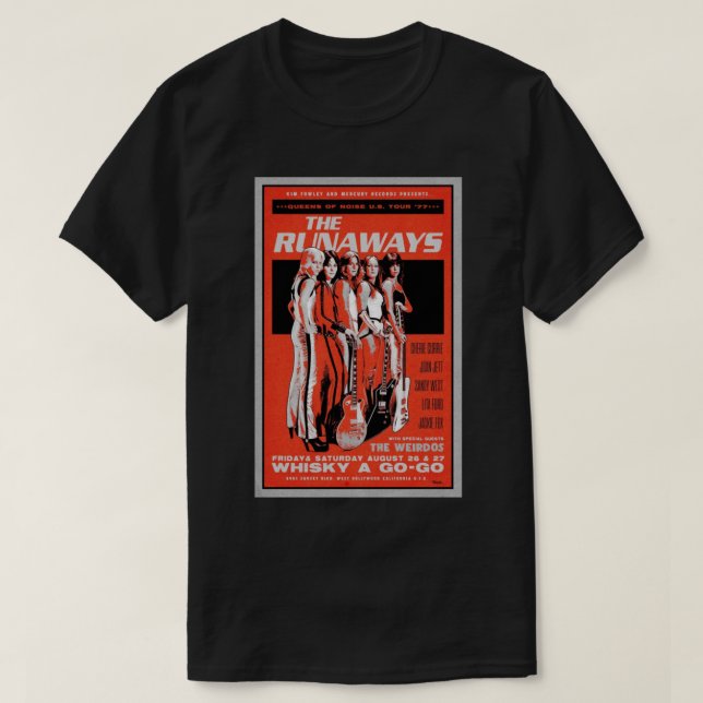 Das Runaways Concert Poster T-Shirt (Design vorne)