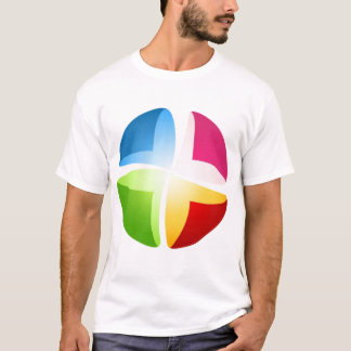 Das Runddesign der Ball T-Shirt