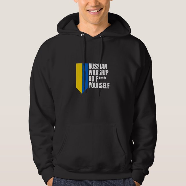 Das russische Kriegsschiff geht selbst unverzichtb Hoodie (Vorderseite)