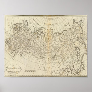 Das russische Reich, in Europa und in Asien Poster