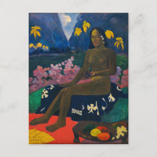 Das Saatgut des Areoi Fine Art Gauguin Postkarte