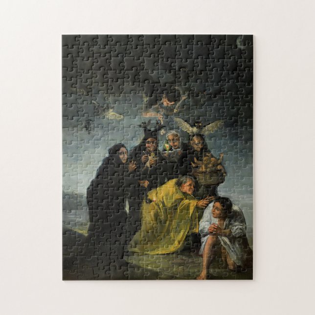 Das Sabbat der Hexen Francisco Goya Puzzle (Vertikal)